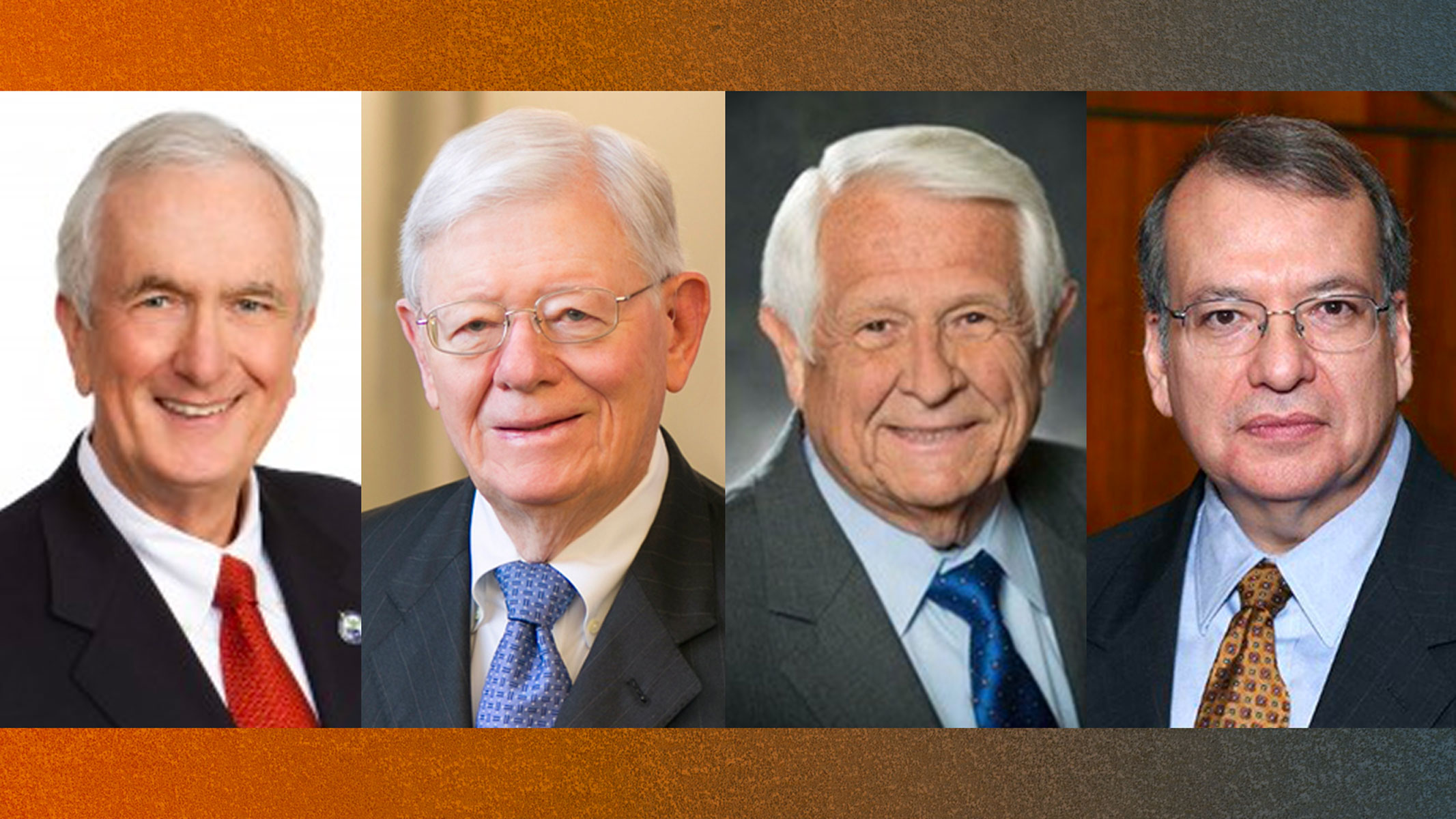 Collage of the four alumni who will be honored by the Texas Bar Foundation.