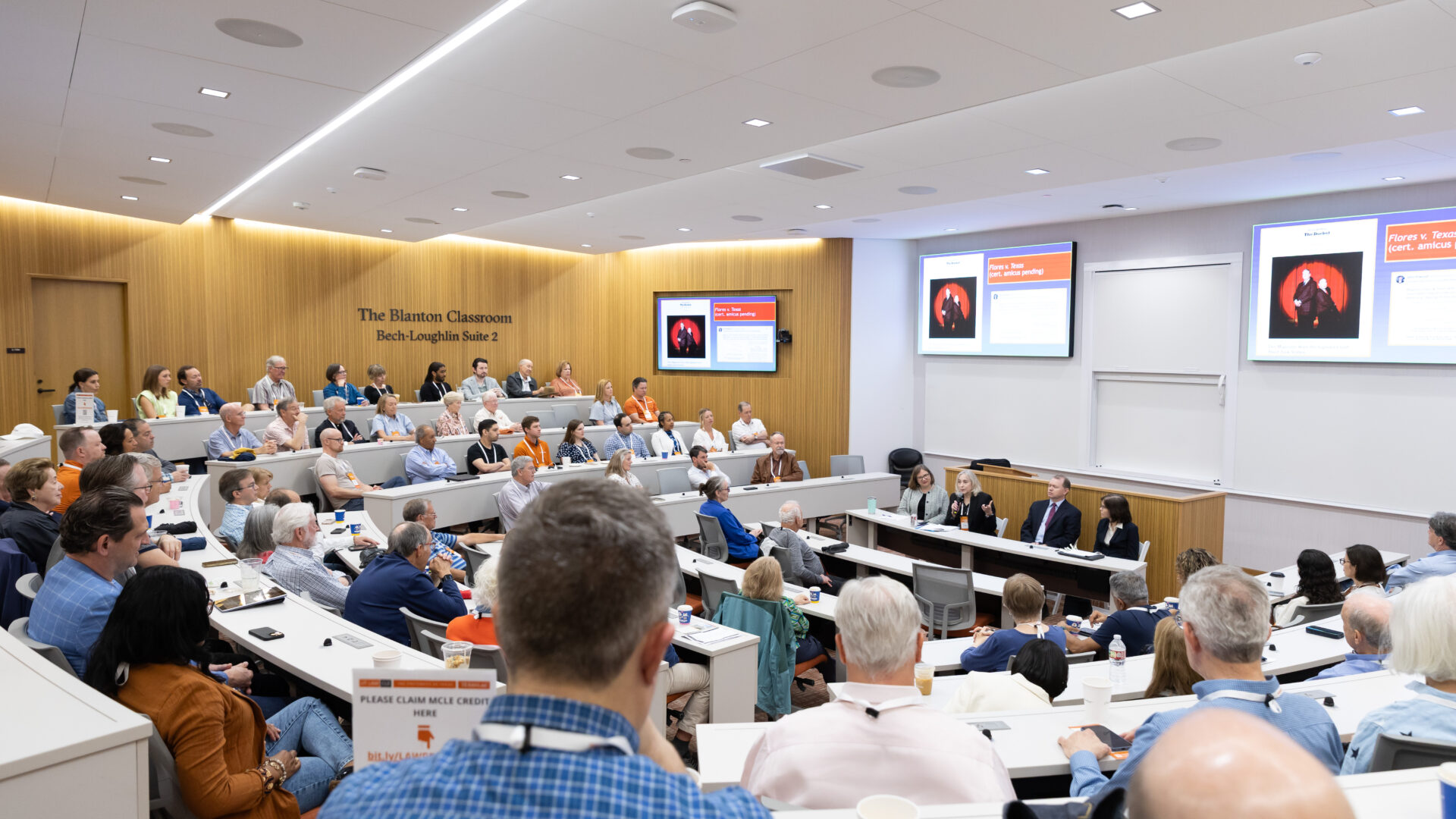 Alumni seated at Texas Law Reunion 2026