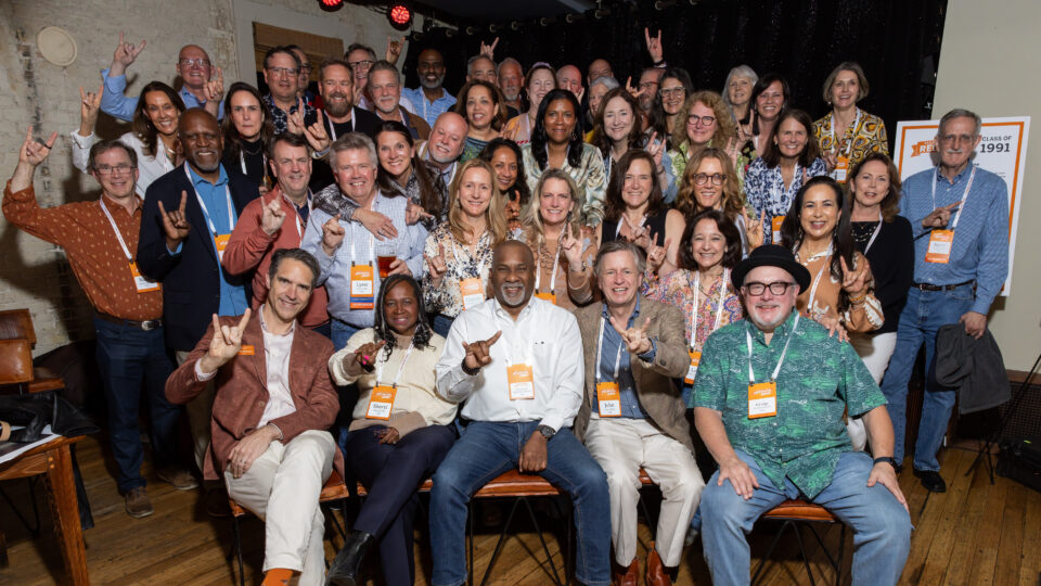Alumni posing at Texas Law Reunion 2026