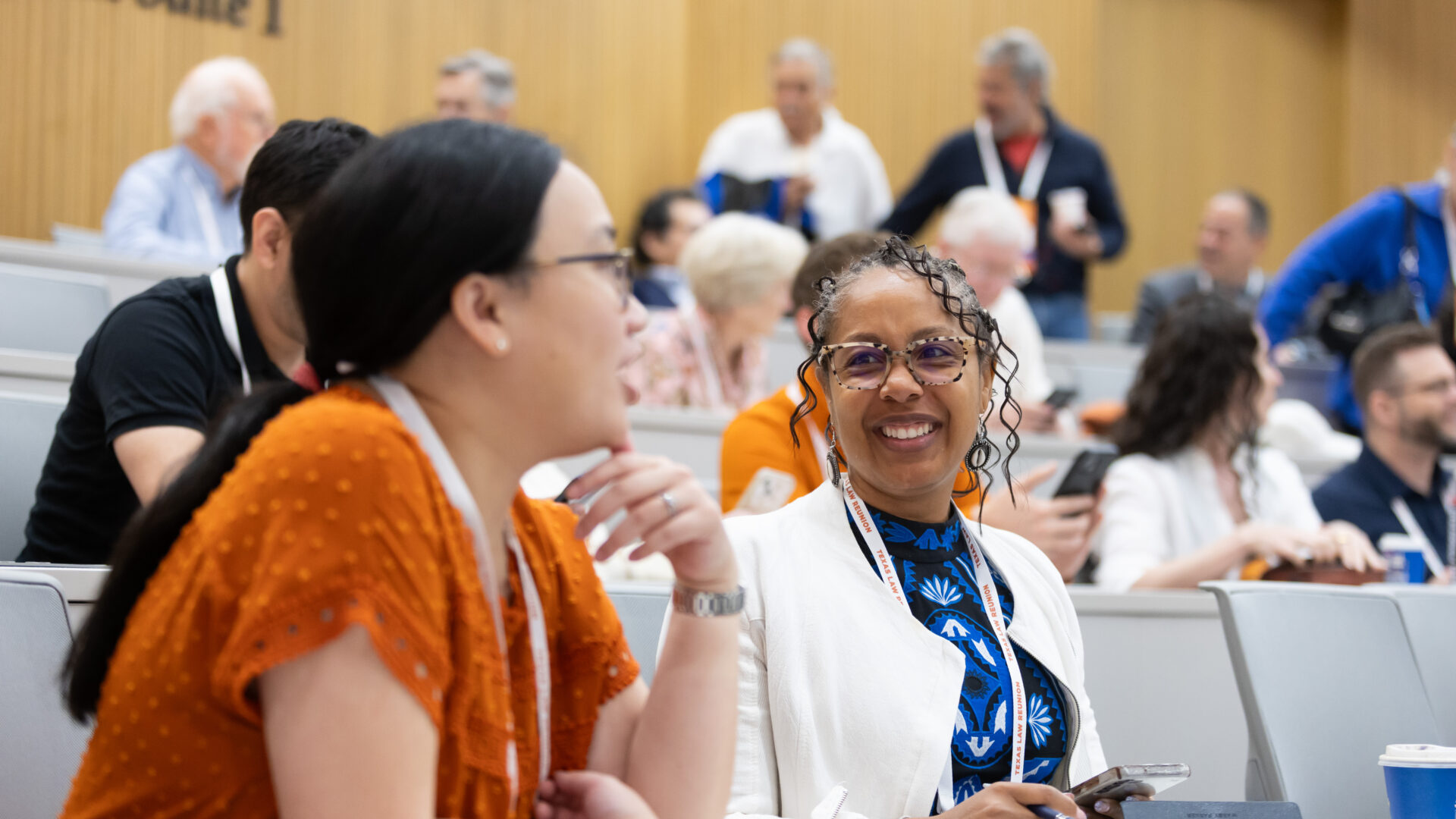 Alumni seated at Texas Law Reunion 2026