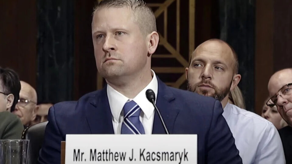 Matthew Kacsmaryk at his confirmation hearing on Capitol Hill in 2017.