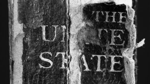Deteriorated text of the United States