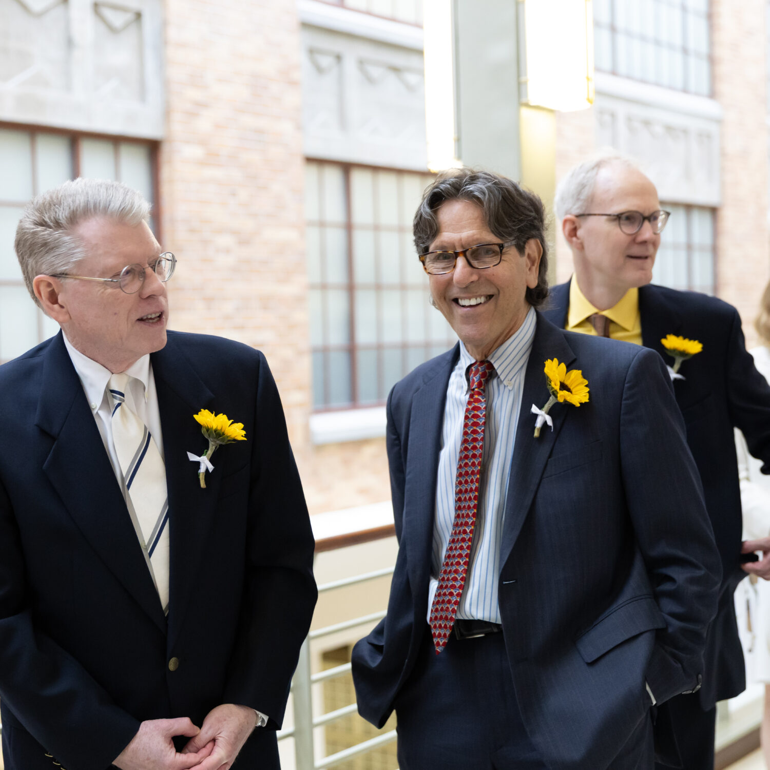 Faculty walking to the stage