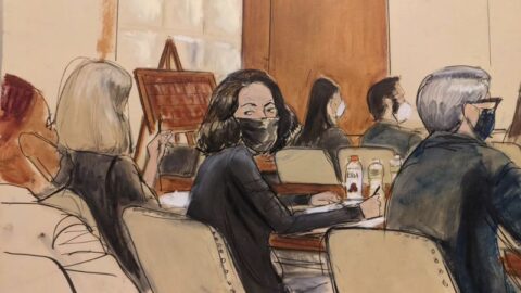 Courtroom Sketch of Ghislane Maxwell(Elizabeth Williams/AP)