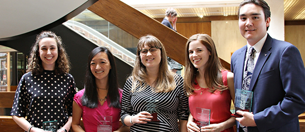 Student recipients of the Graduating Student Awards.