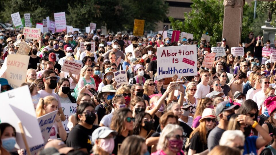 Pro-abortion protestors