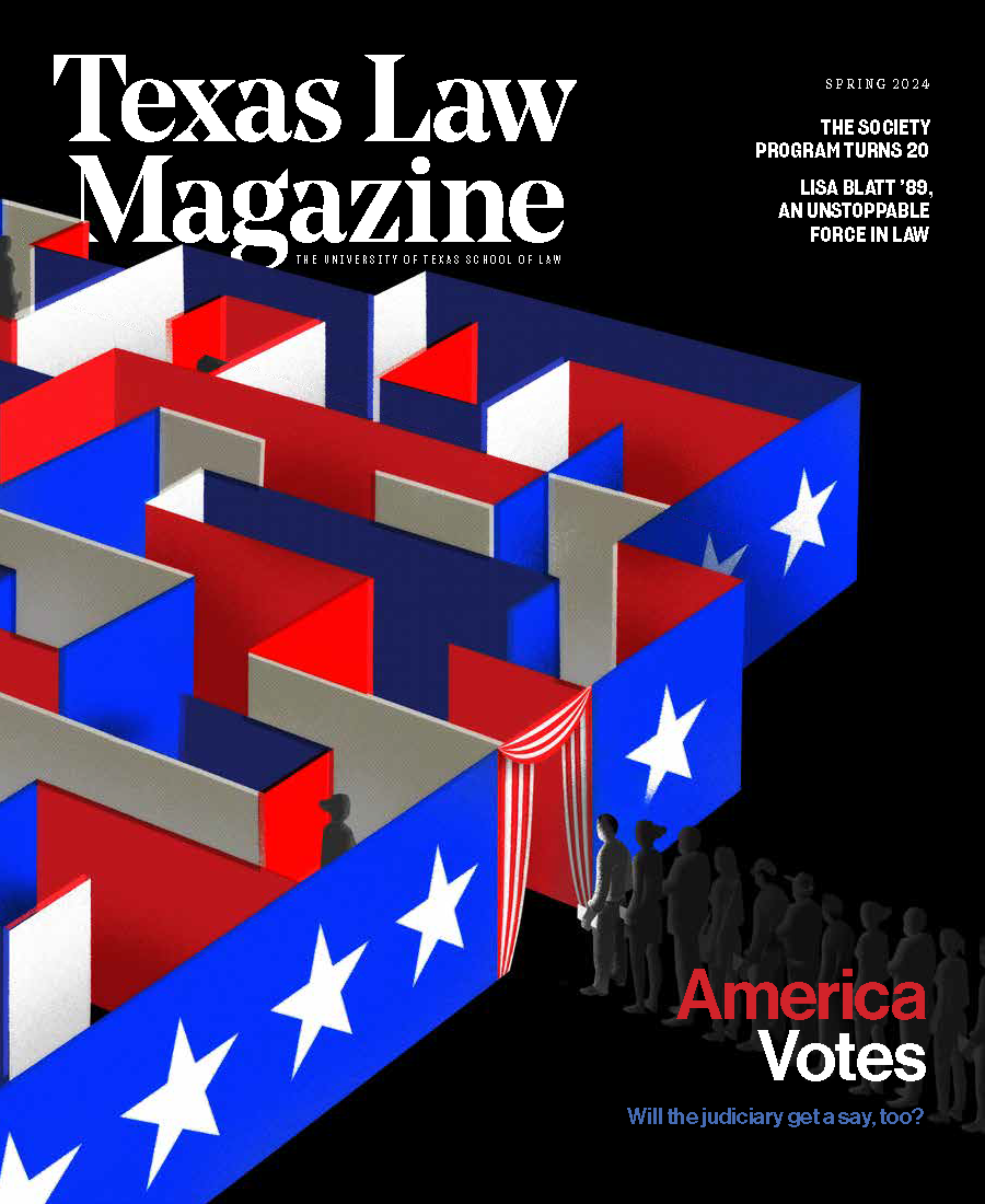 Texas Law Magazine, front cover - Spring 2024