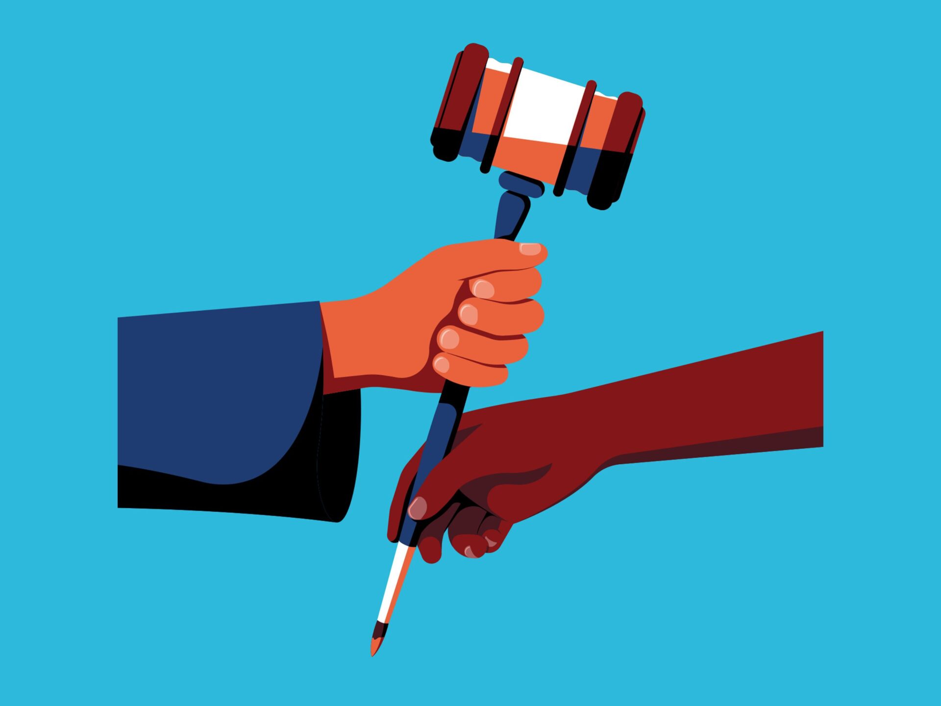 The Verdict is In - Texas Law's clerkship program is tops in the nation, with record numbers of graduates landing in the most exclusive chambers, all the way up to the U.S. Supreme Court. | ART BY BETH GOODY/THE ISPOT