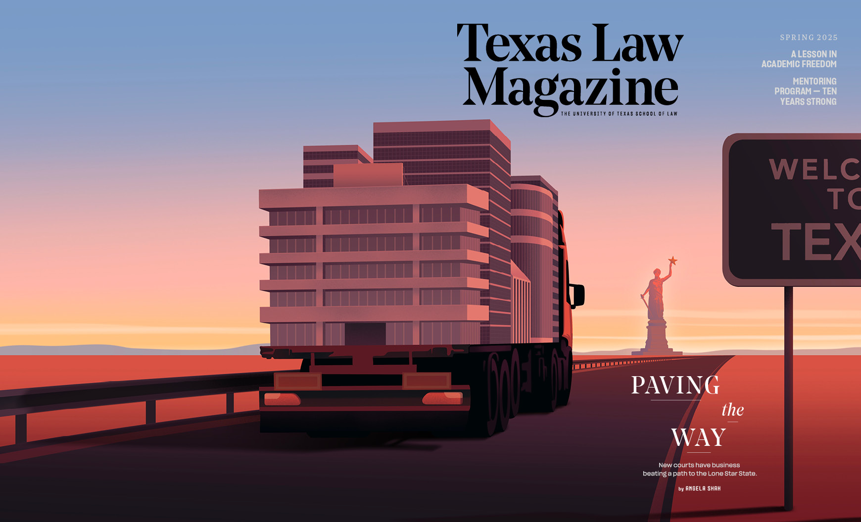 Texas Law Magazine_2025_Spring Cover | Paving the Way