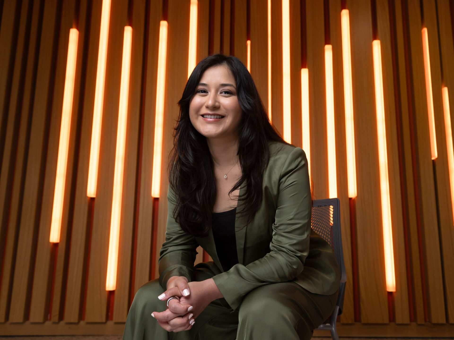 A photograph of Andrea Meza '15