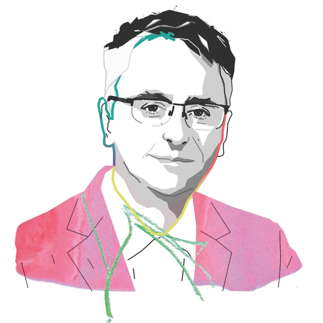 Sketch of Senior Lecturer Christopher Kulander