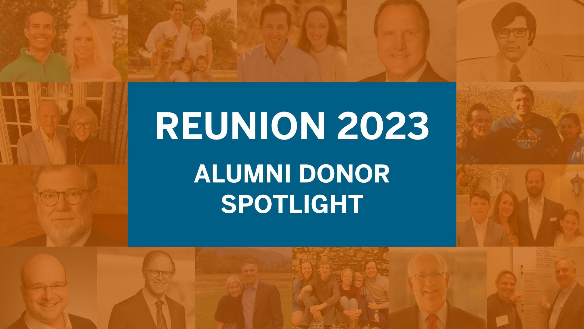 Reunion 2023 Alumni Donor Spotlight