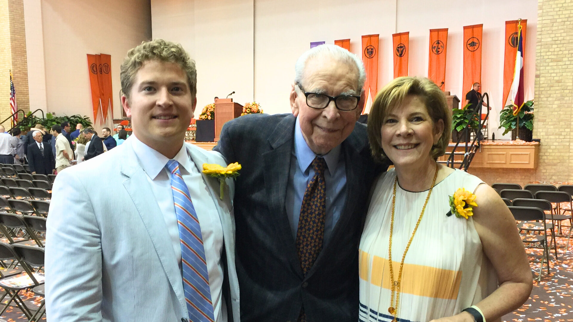 The Albright Family at the Sunflower Ceremony