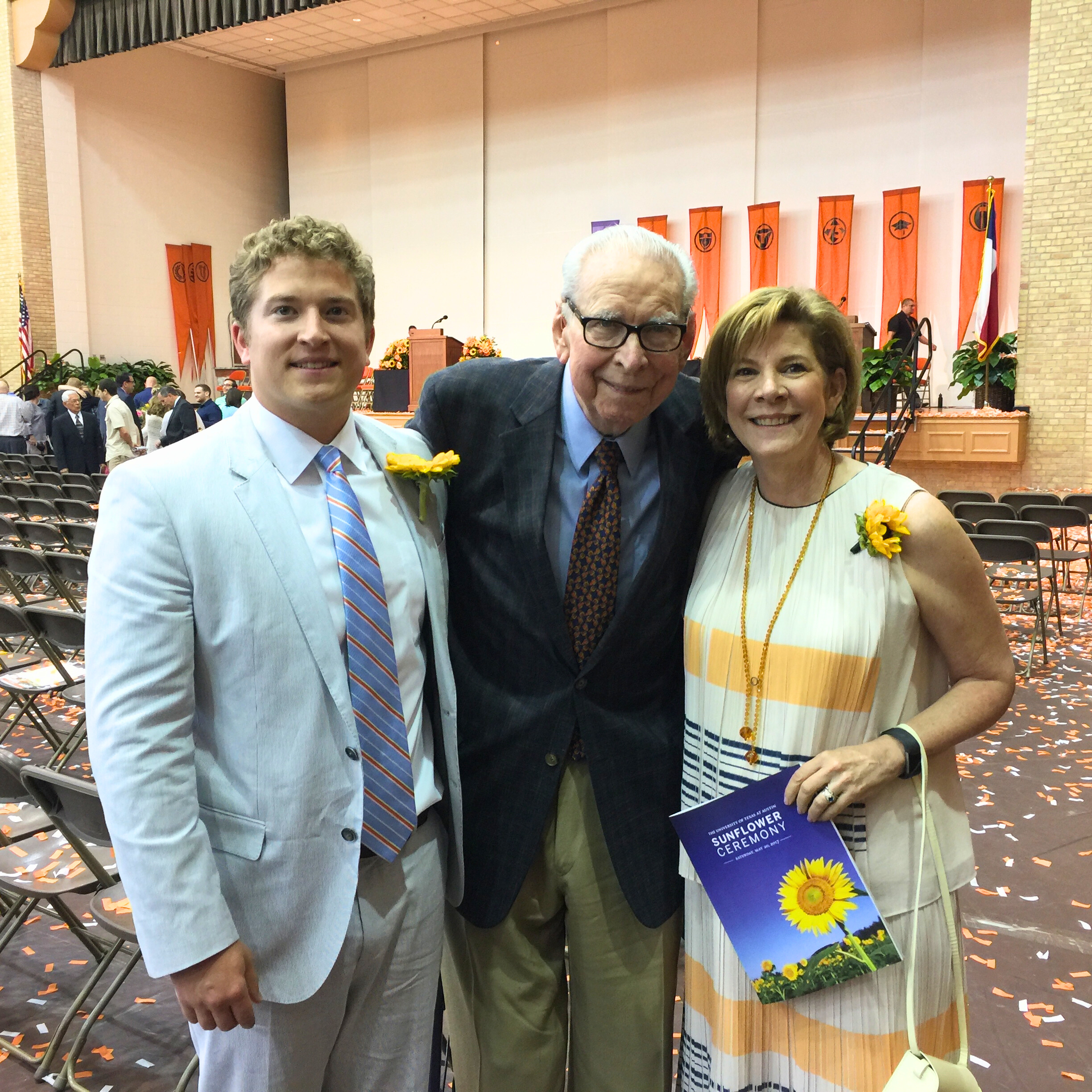 The Albright Family at the Sunflower Ceremony