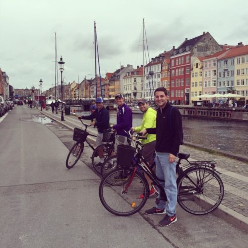 students on bikes