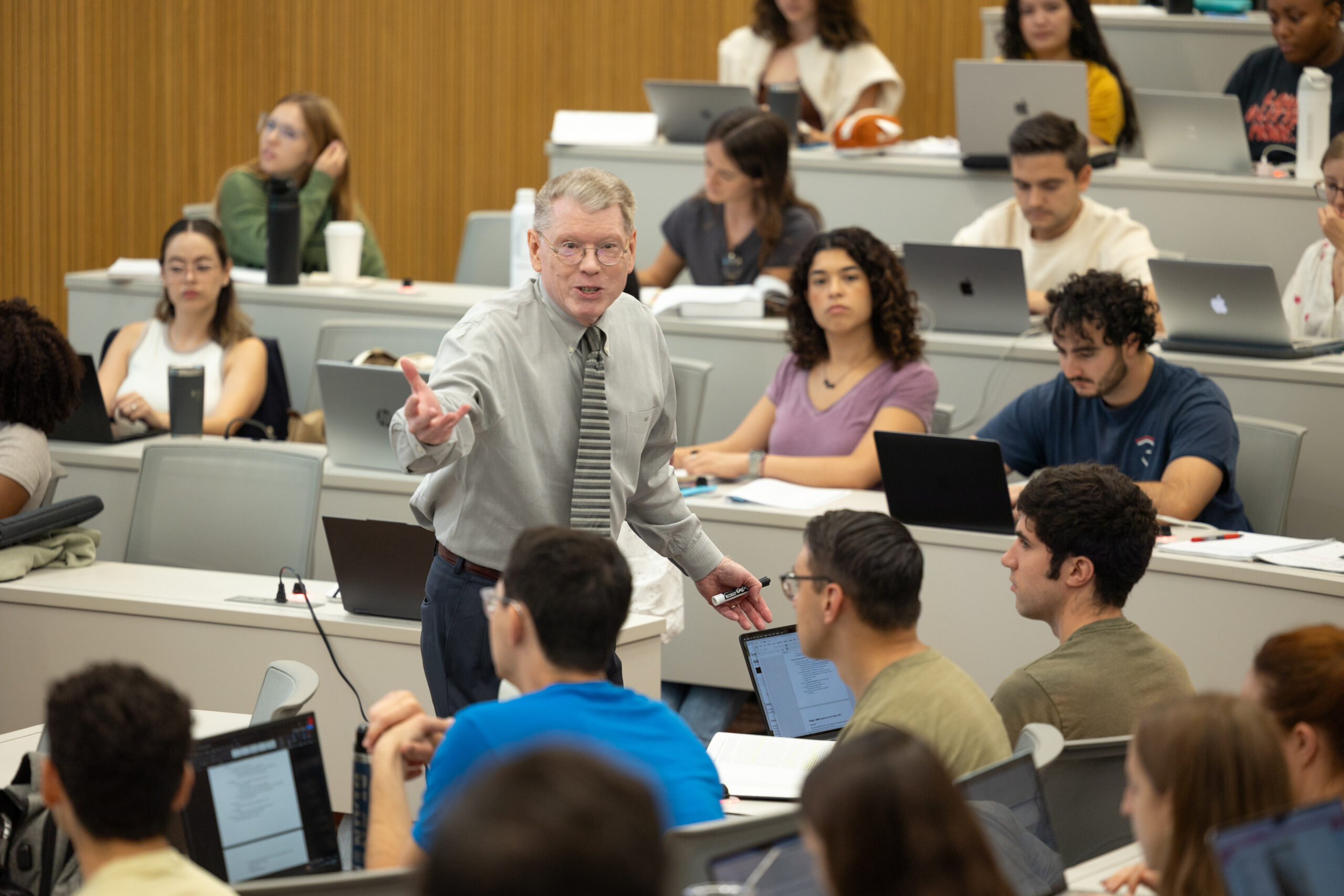 Professor Graham Strong teaches a class of law students.