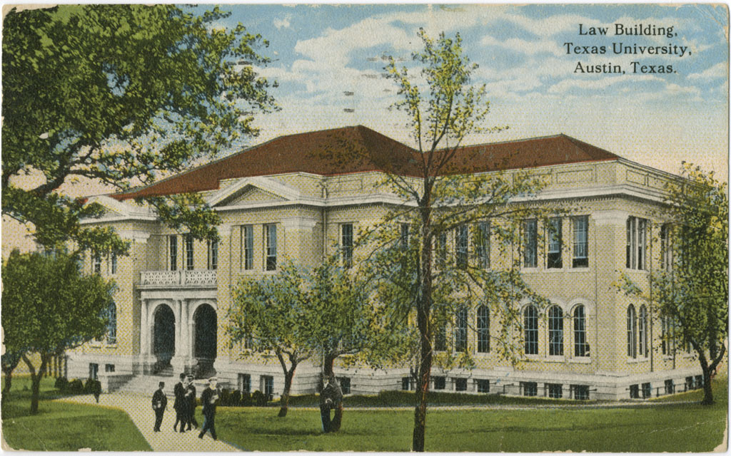 Historical rendering of the Law Building, Pearce Hall